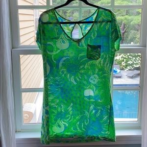 Lilly Pulitzer never worn patterned t shirt dress